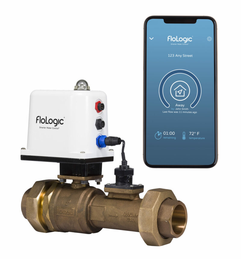 FloLogic 2-Inch Leak Detector & Auto Water Shutoff System with CONNECT  Module